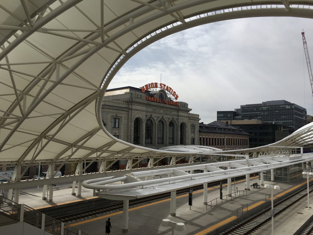 A view of Union Station in downtown Denver.