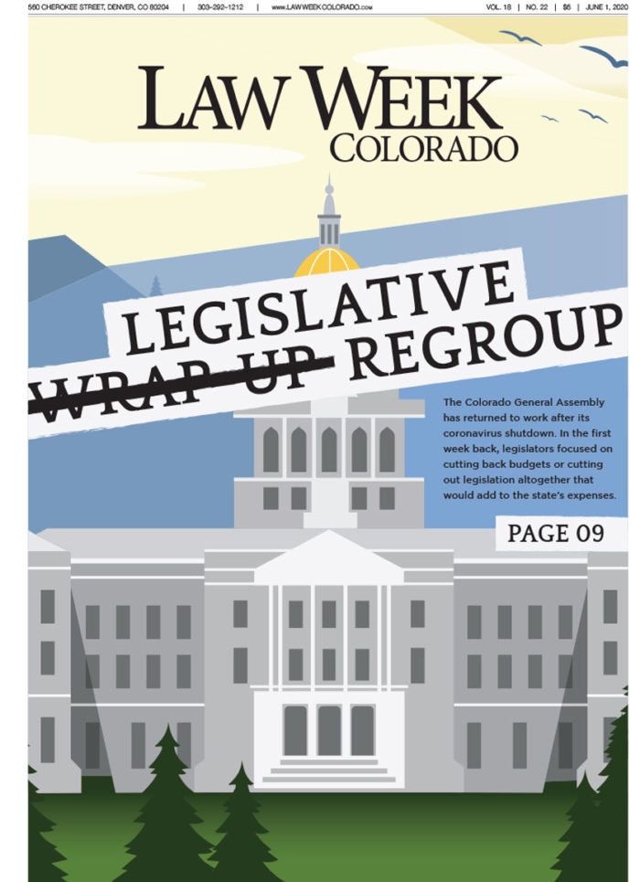 Newspaper cover of Denver's State Capitol
