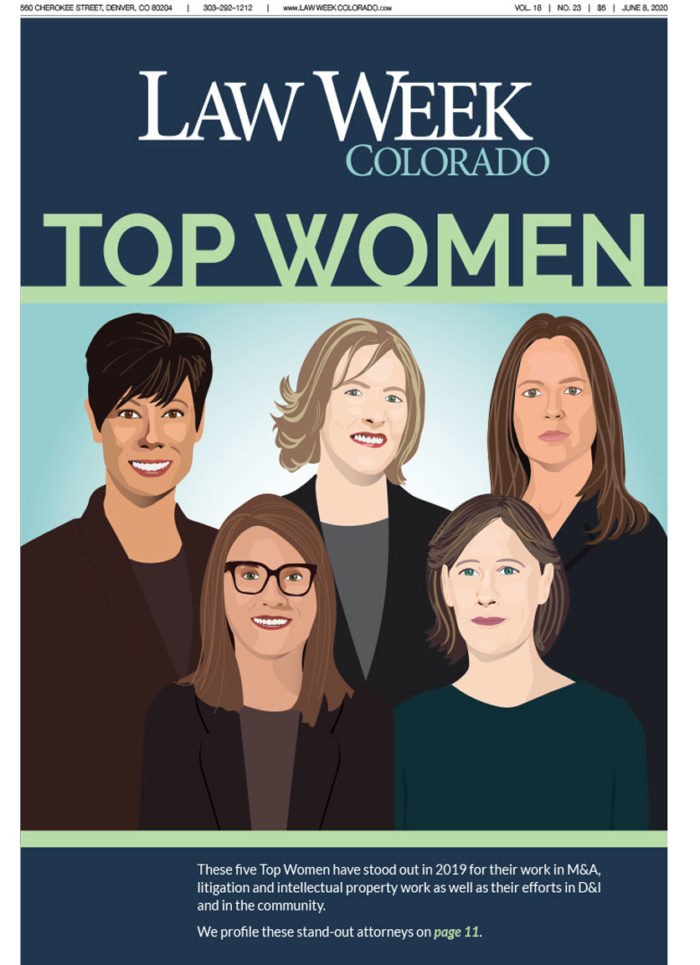 Law Week Colorado's 2020 Top Women Cover