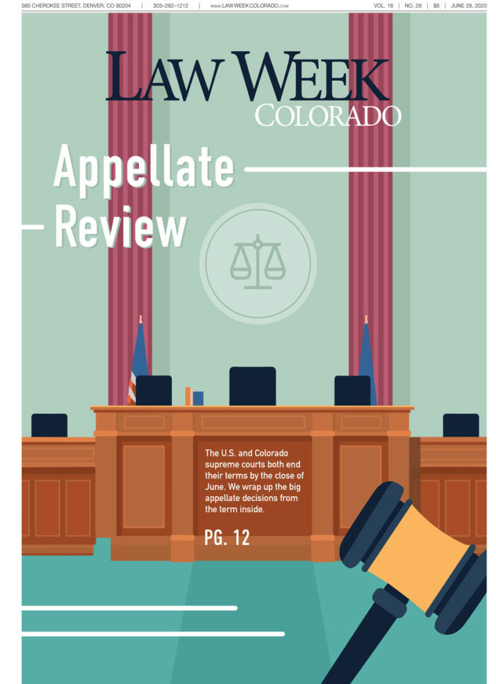Law Week Colorado 2020 Appellate Review Cover