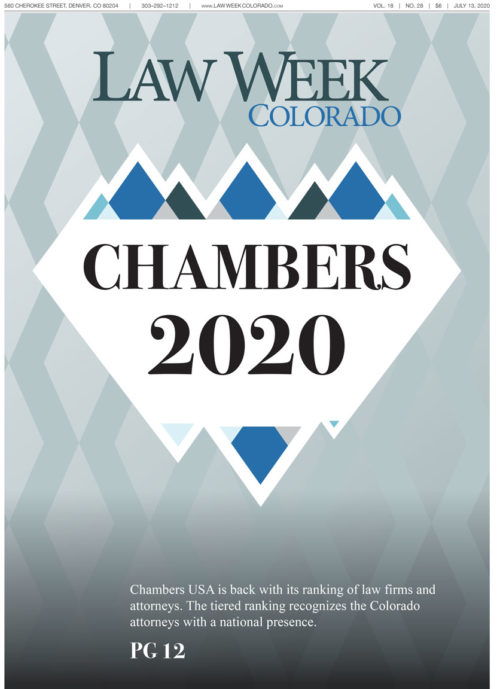 Law Week Colorado's Chambers USA 2020 cover