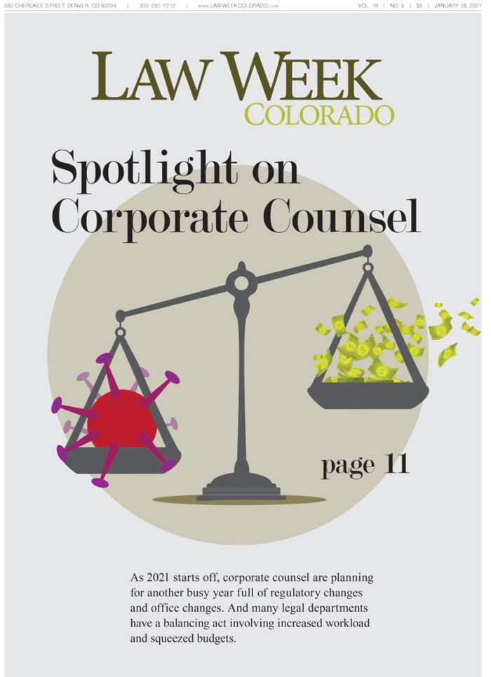 Law Week Colorado Corporate Counsel Spotlight Cover
