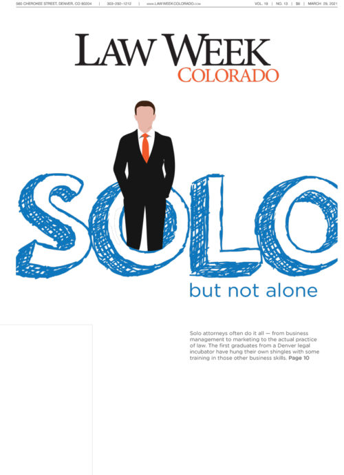 Law Week Colorado Legal Entrepreneurs and Solo Firms Associations Cover