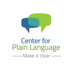 center for plain language logo - make it clear